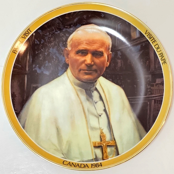 Pope John Paul II Papal Visit to Canada 1984 Commemorative Plate - Picture 6 of 7